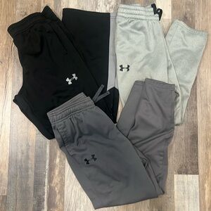 Lot of 3 boys size M Under Armour sweatpants